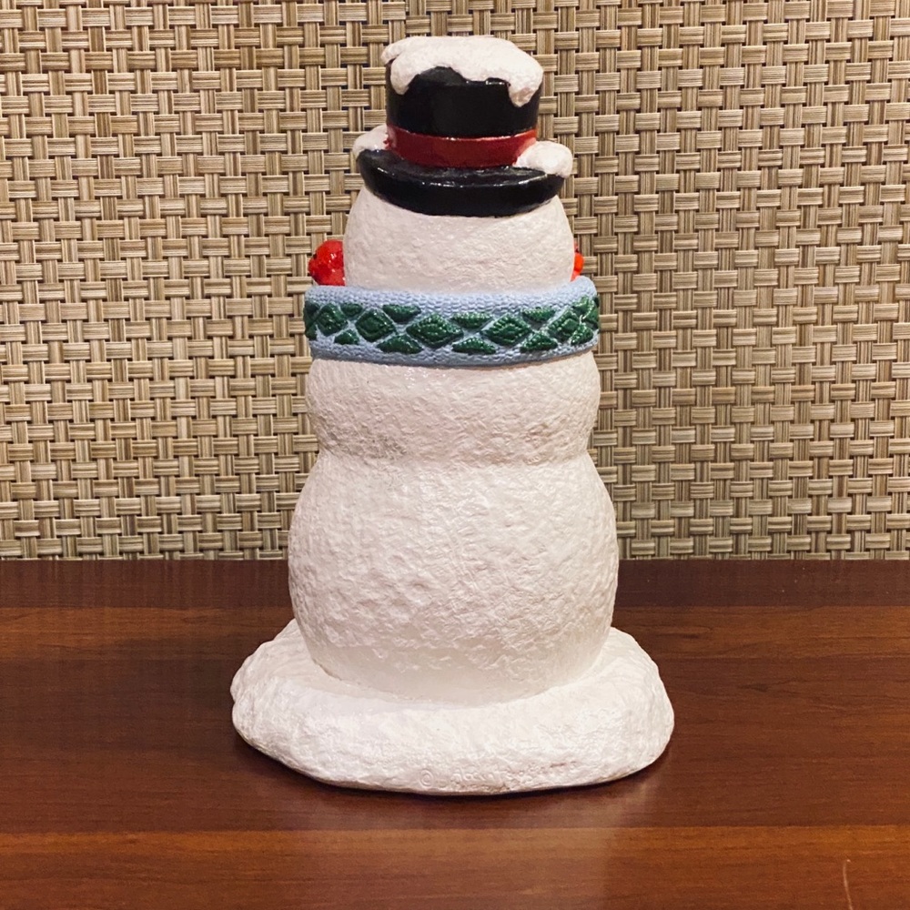 🎄🌟HP🌟VTG Hand Painted Snowman Accents Unlimited - Picture 3 of 5